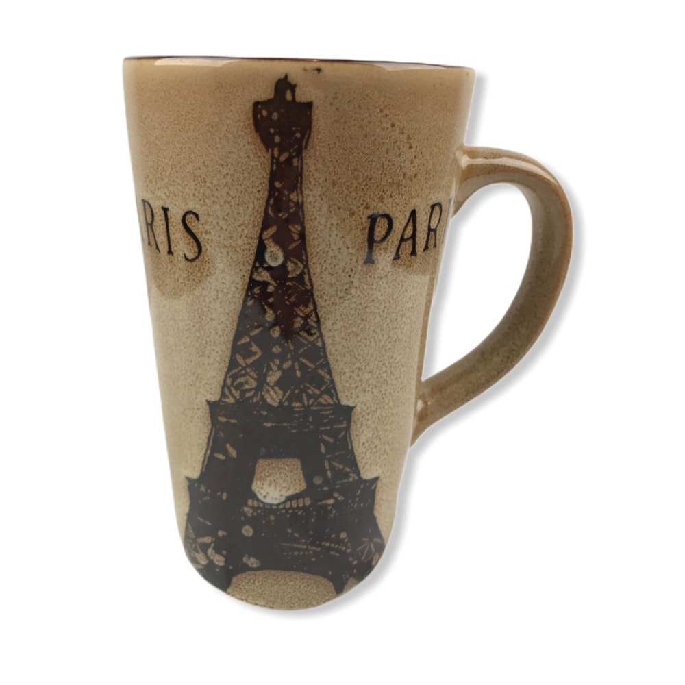 Paris Coffee & Tea Mug Brown Microwave &